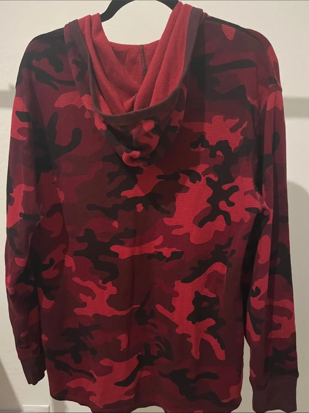 Polo by Ralph Lauren Red & Burgundy Camo Half-Zip Hoodie